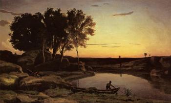 Evening Landscape(The Ferryman, Evening)